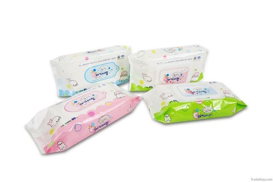 Prodotti naturali del bambino delle salviettine per neonati eliminabili senza alcool con Non-woven