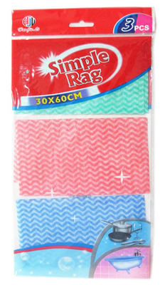 1/4 di asciugamano di cucina non tessuto volta riutilizzabile di Spunlace ad alta resistenza